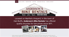 Desktop Screenshot of andersonsbikerentals.com
